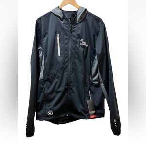 OGIO Men's Endurance Full Zip Jacket Dale Carnegie Sz L Black Gray NWT